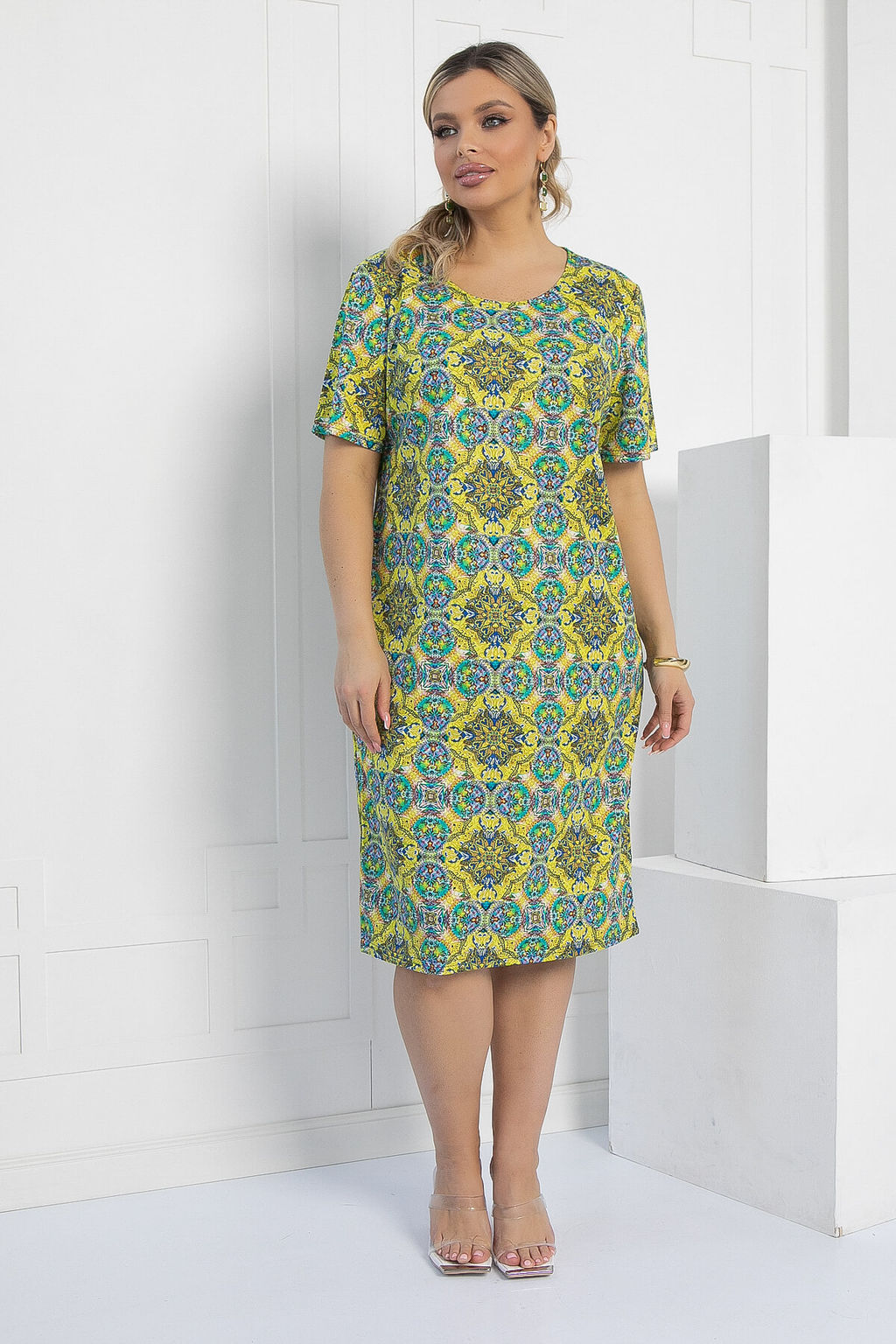 Платье Весеннее чувство (желтое) П12922-25М - Lt collection фото 4