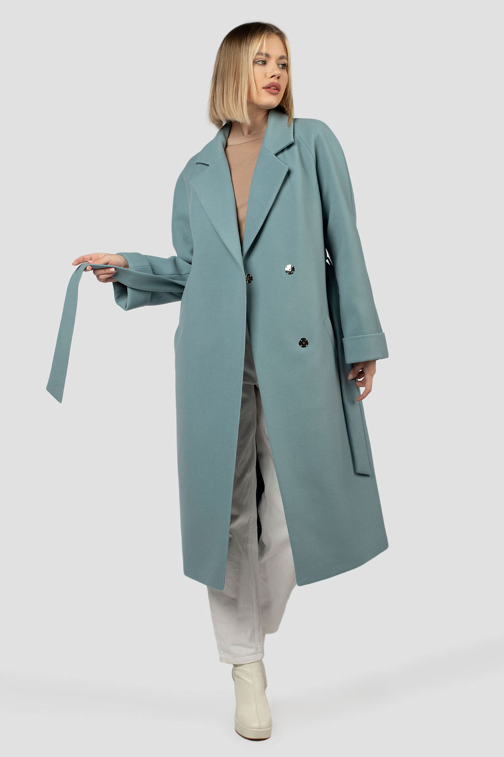 Пальто женское демисезонное (пояс)