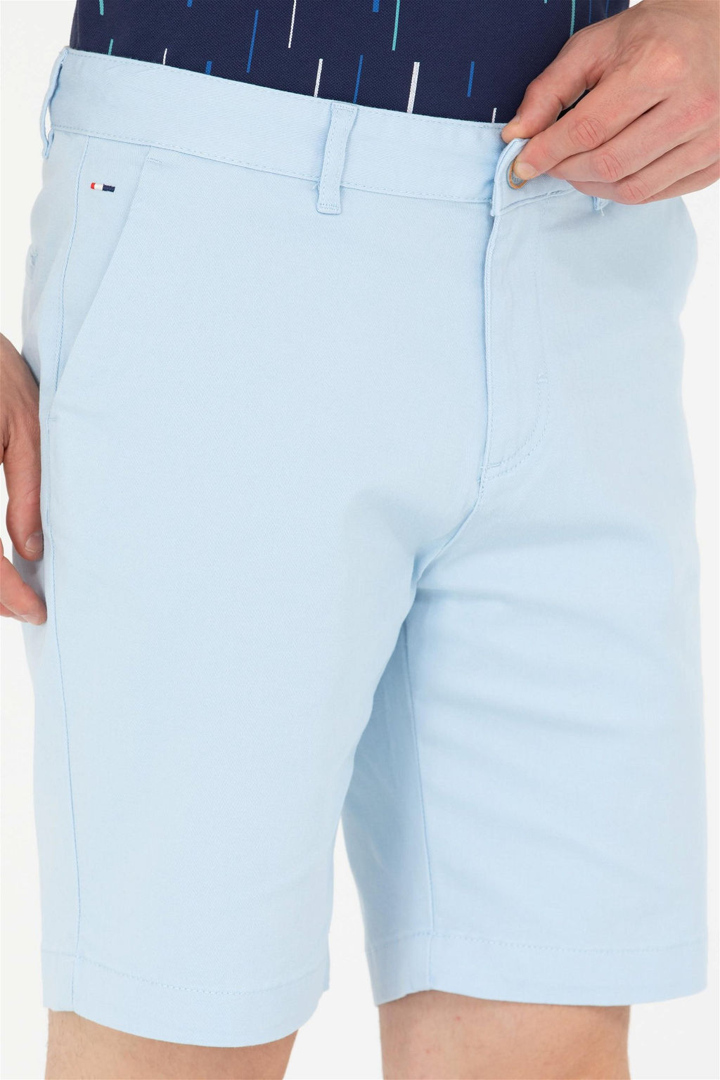 U. S. Polo Assn Мужские голубые тканые шорты - U.s. polo assn фото 12