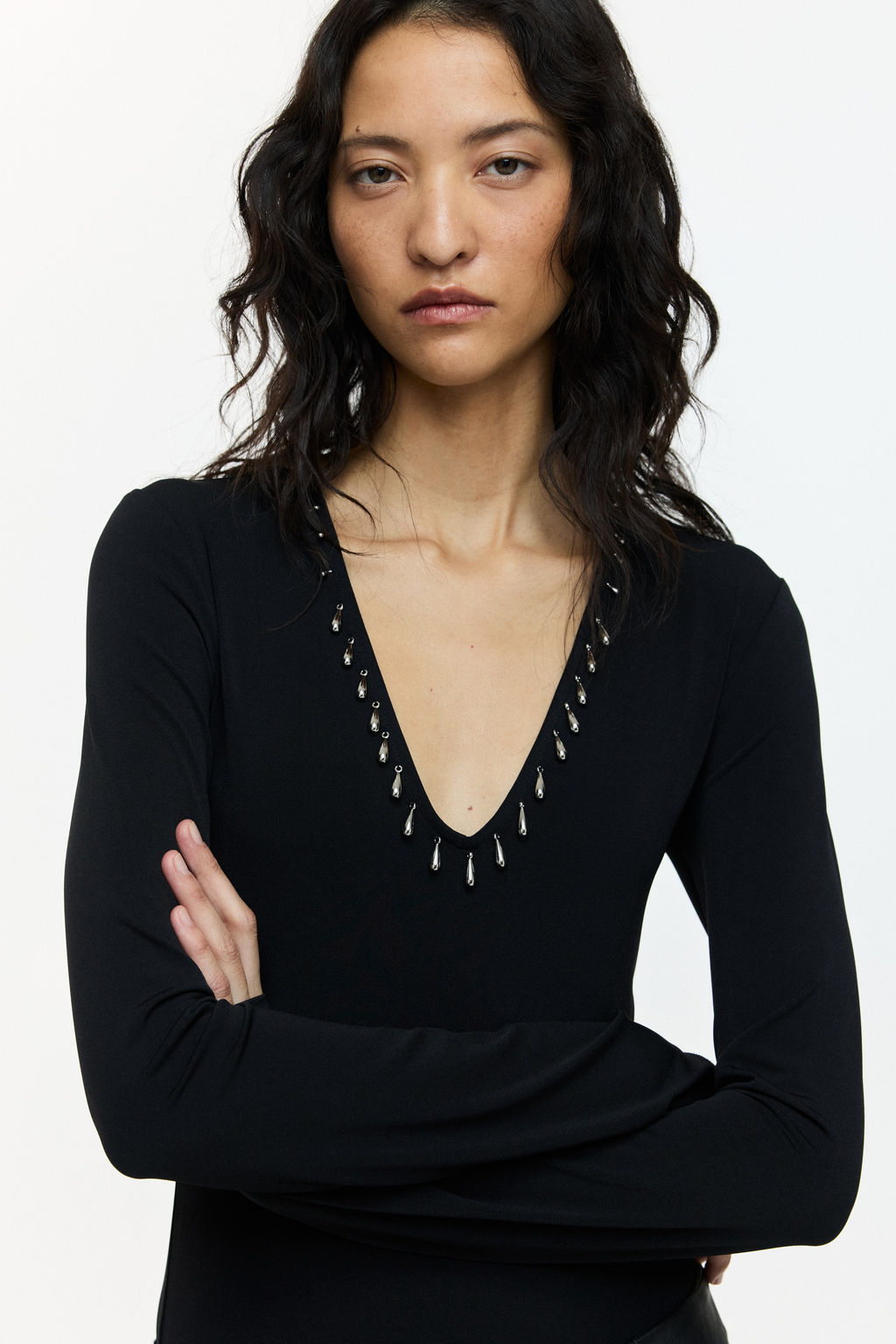 Body con ribete de cuentas - H&m фото 2