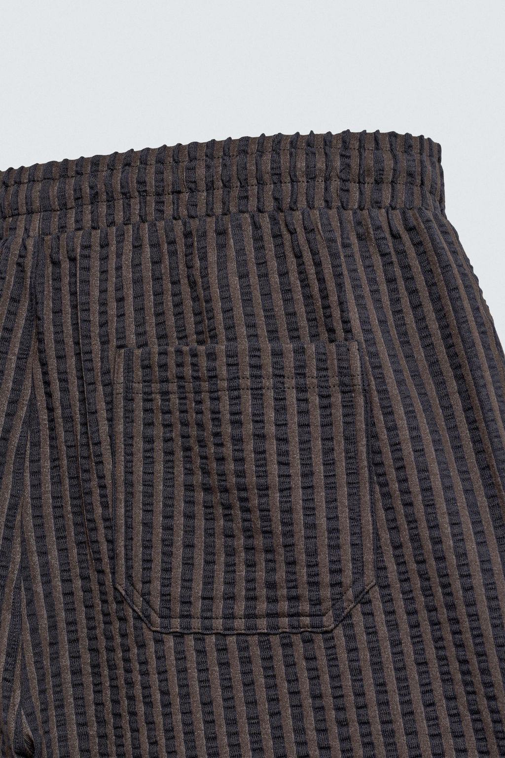 SEERSUCKER STRIPE COMFORT BERMUDA SHORTS - Zara фото 10