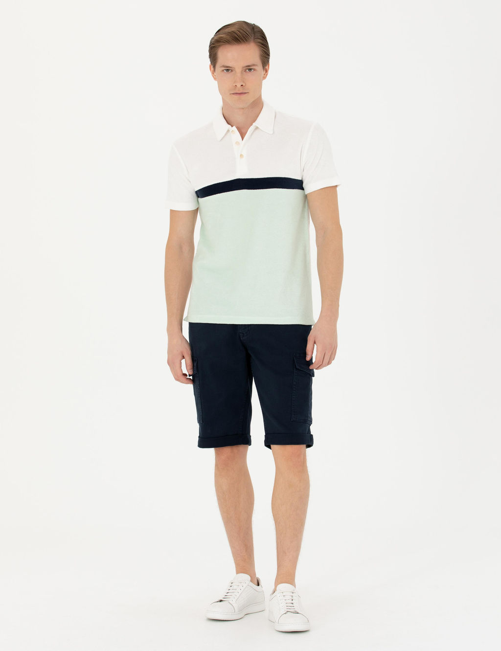 Ye_il Slim Fit Polo Yaka T-shirt