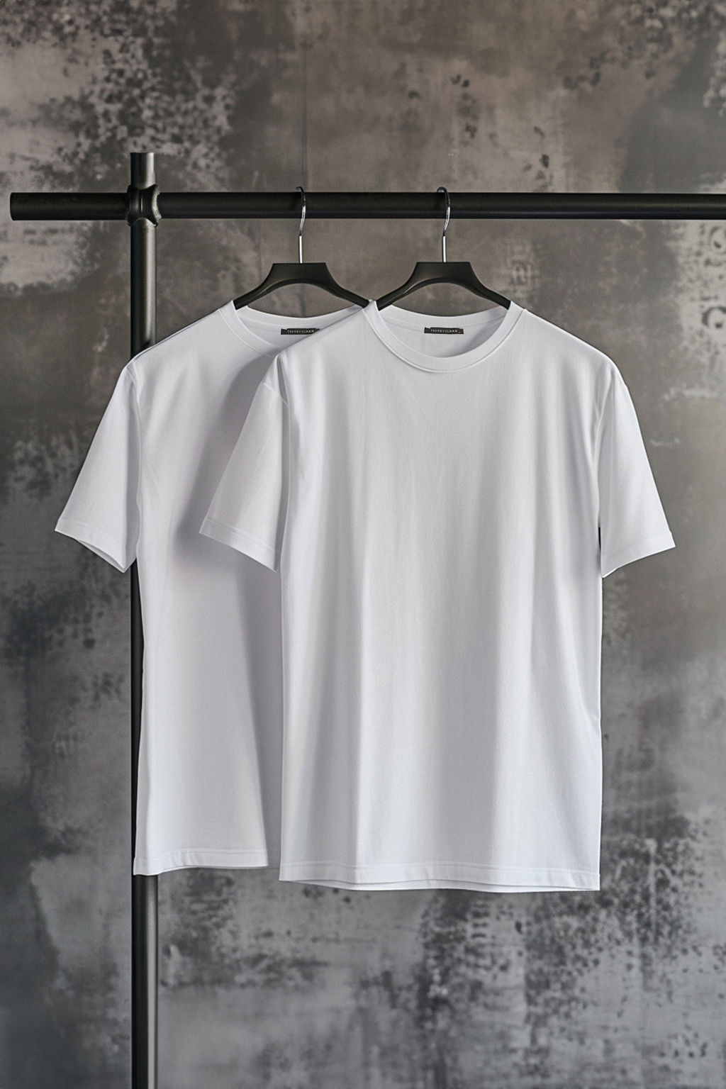 TRENDYOL MAN Siyah Slim/Dar Kesim Basic %100 Pamuklu 2li Paket Bisiklet Yaka K?sa Kollu T-Shirt TMNSS19BO0071