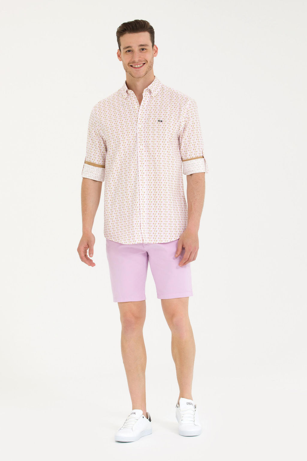 U. S. Polo Assn Мужская рубашка с длинным рукавом Magnolia - U.s. polo assn фото 4