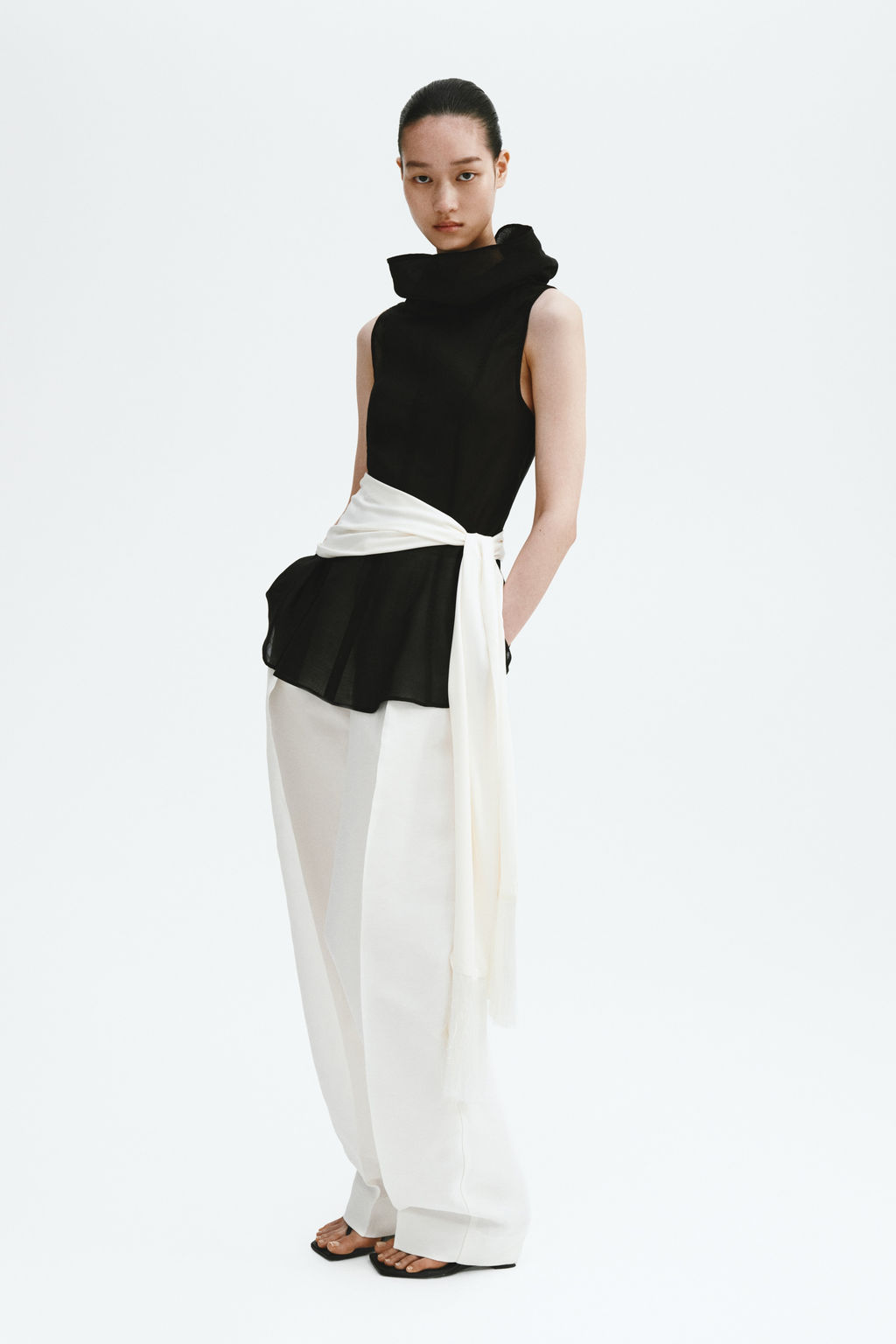 Top en mezcla de ramio con peplum - H&m фото 2