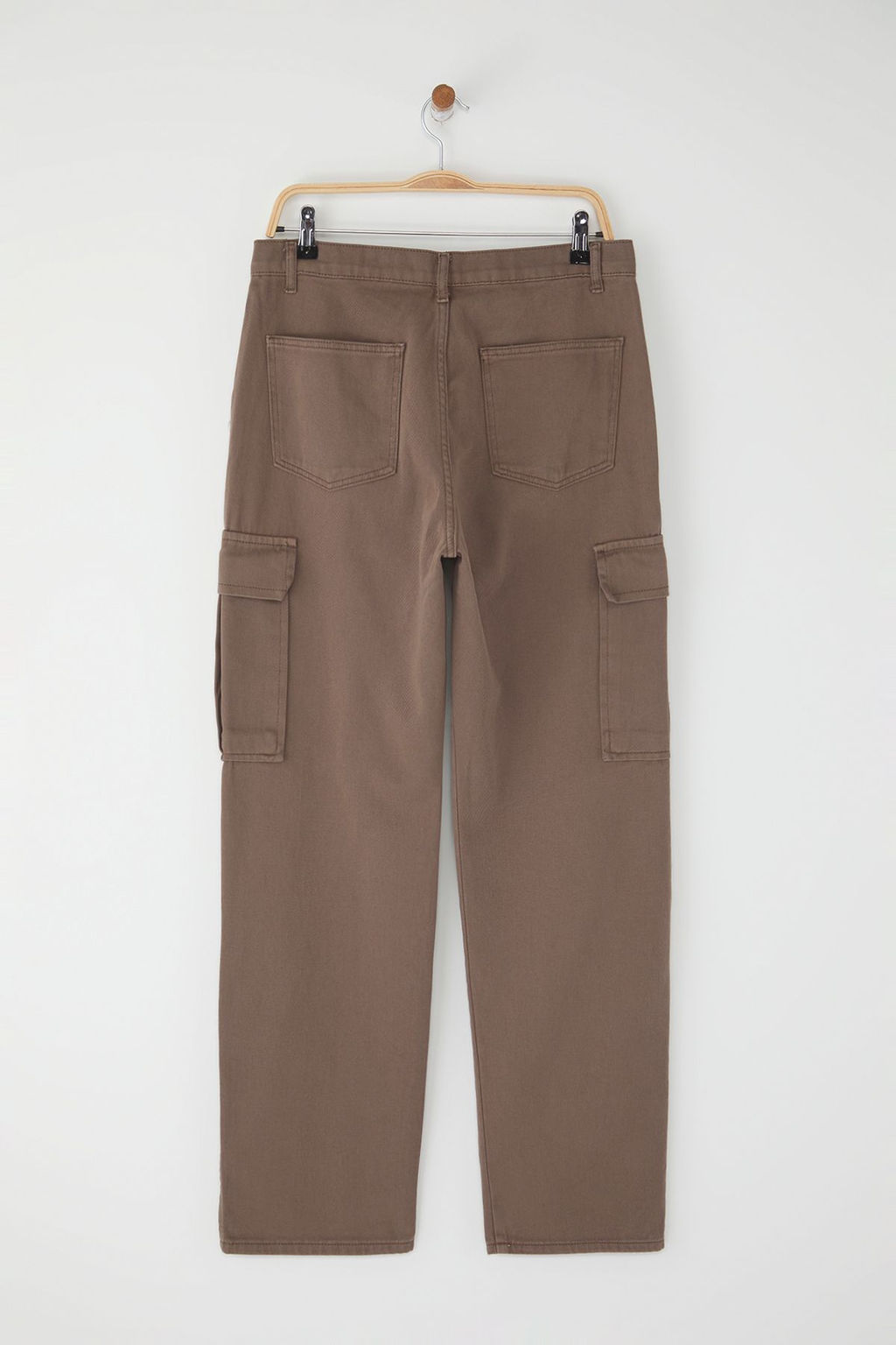 TRENDYOL MAN Siyah Kargo Cepli Gabardin Baggy/Bol Kesim %100 Pamuklu Rahat Pantolon TMNSS24PL00021 - Trendyolmilla фото 30