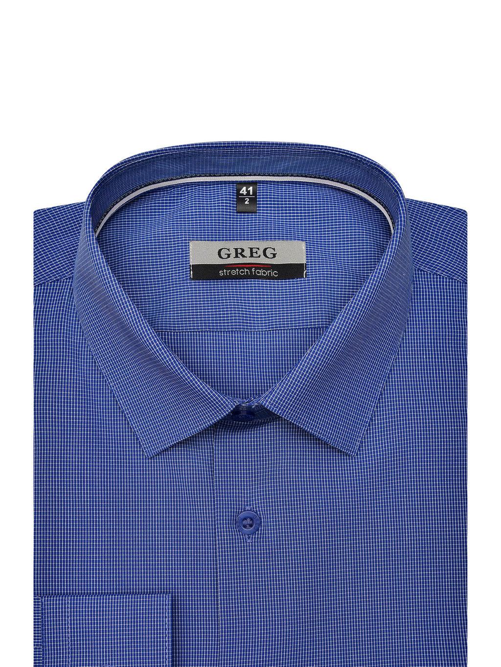 Сорочка мужская длинный рукав GREG 214/217/6176/1p STRETCH  фото 3