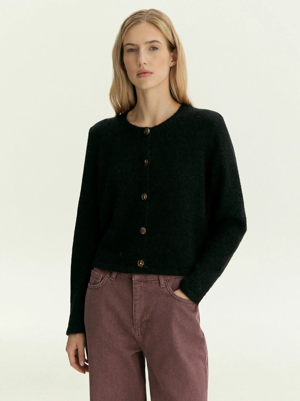 Кардиган из шерсти альпаки, ML747/ravja - Emka фото 2