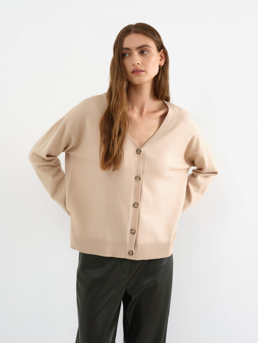 Conso/KCL 230627 - light beige Кардиган женский фото 5