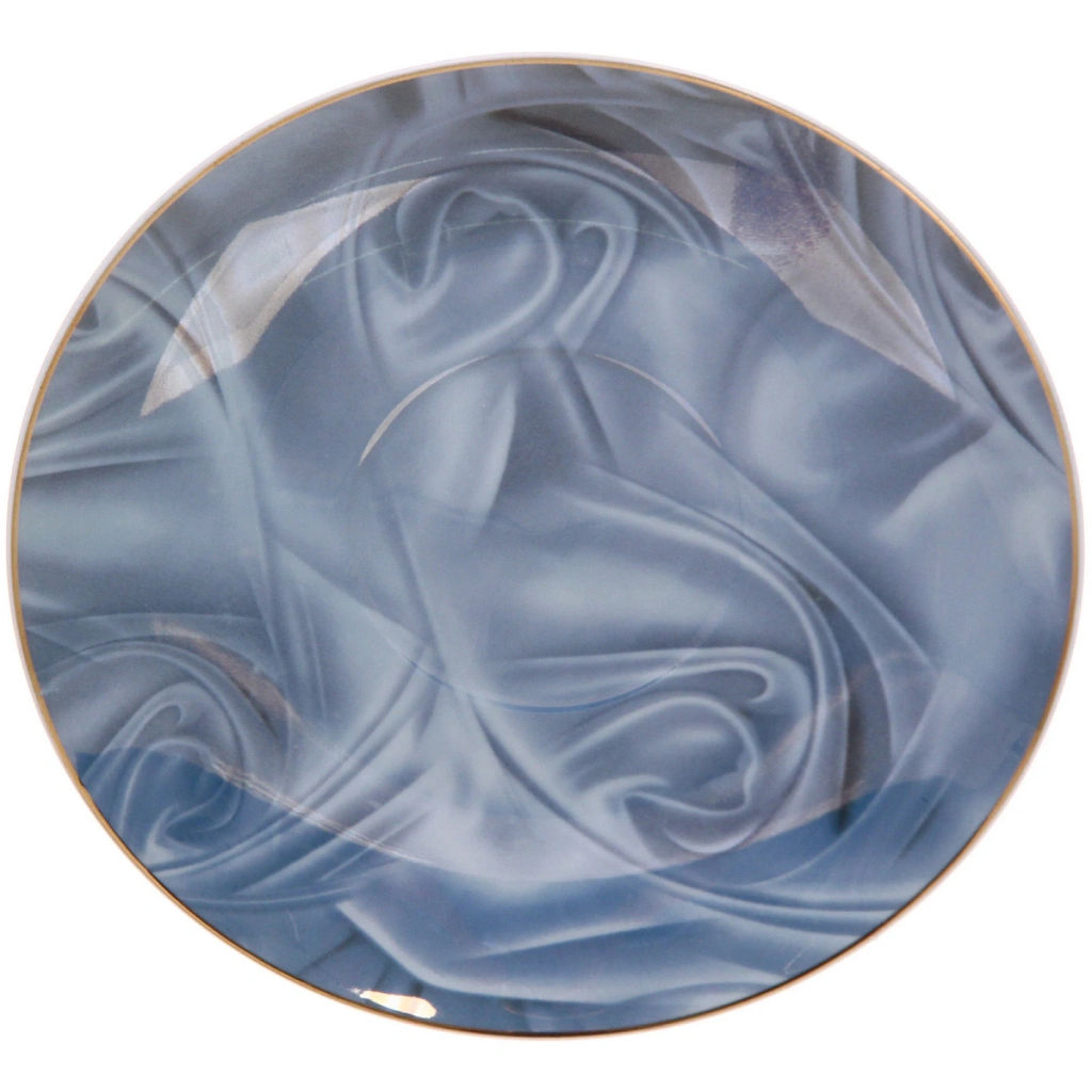 Чайная пара "Поэзия"" (кружка 220мл, блюдце,ложка) синяя