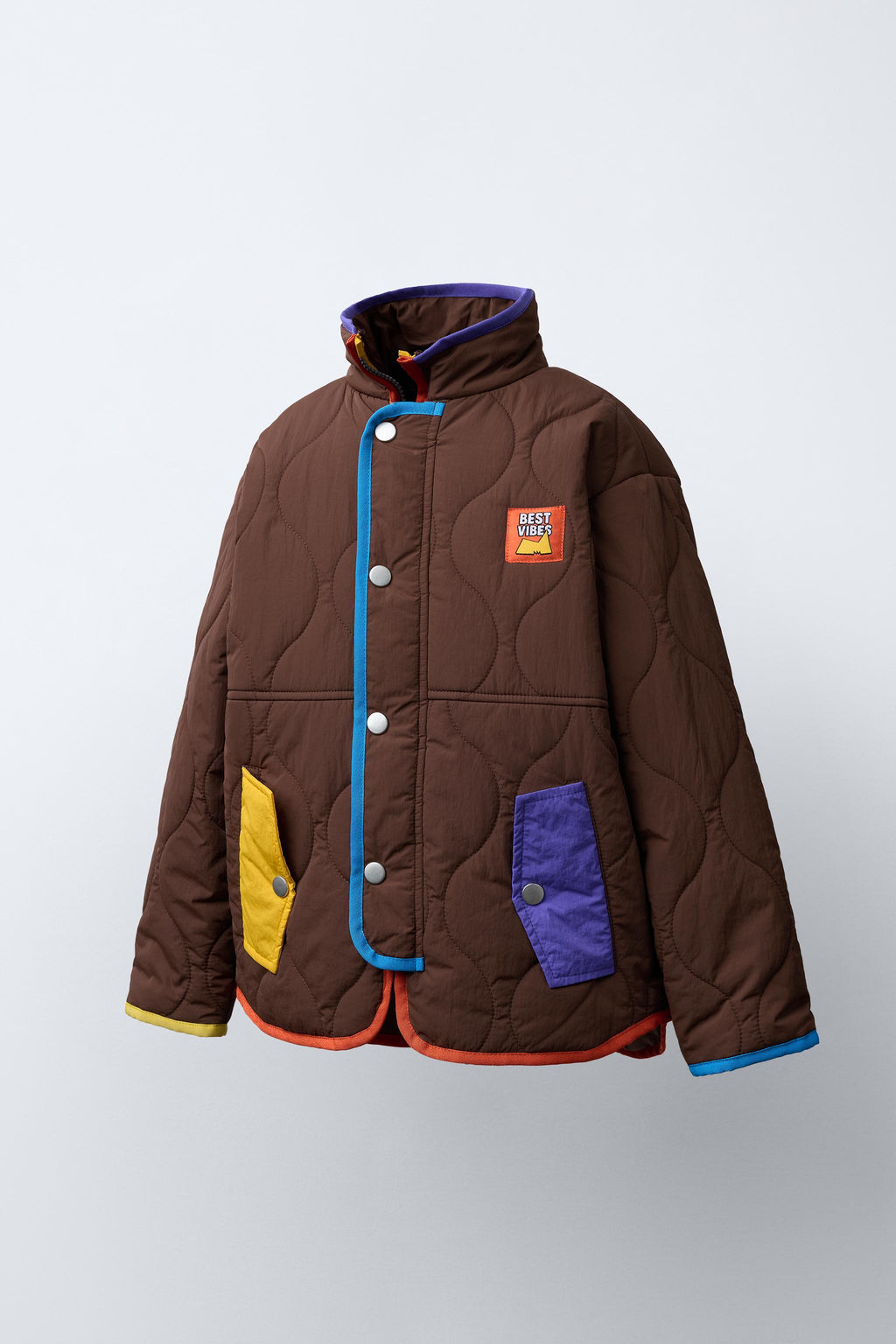 JACKET WITH CONTRAST DETAILS