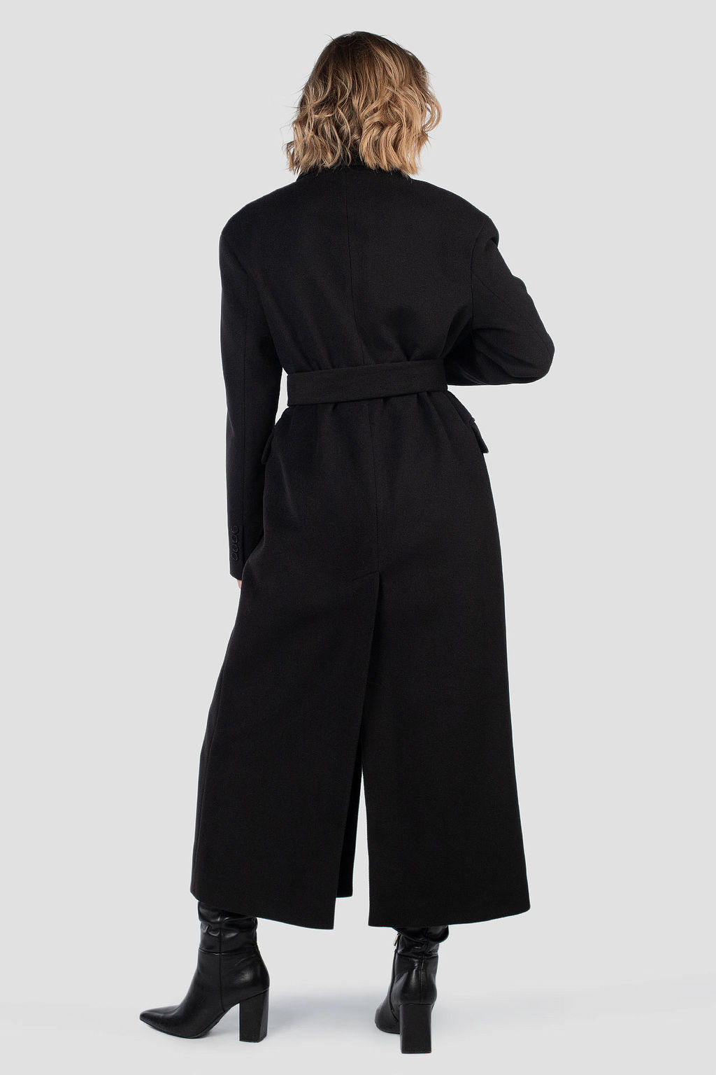 01-12173 Пальто женское демисезонное (пояс)