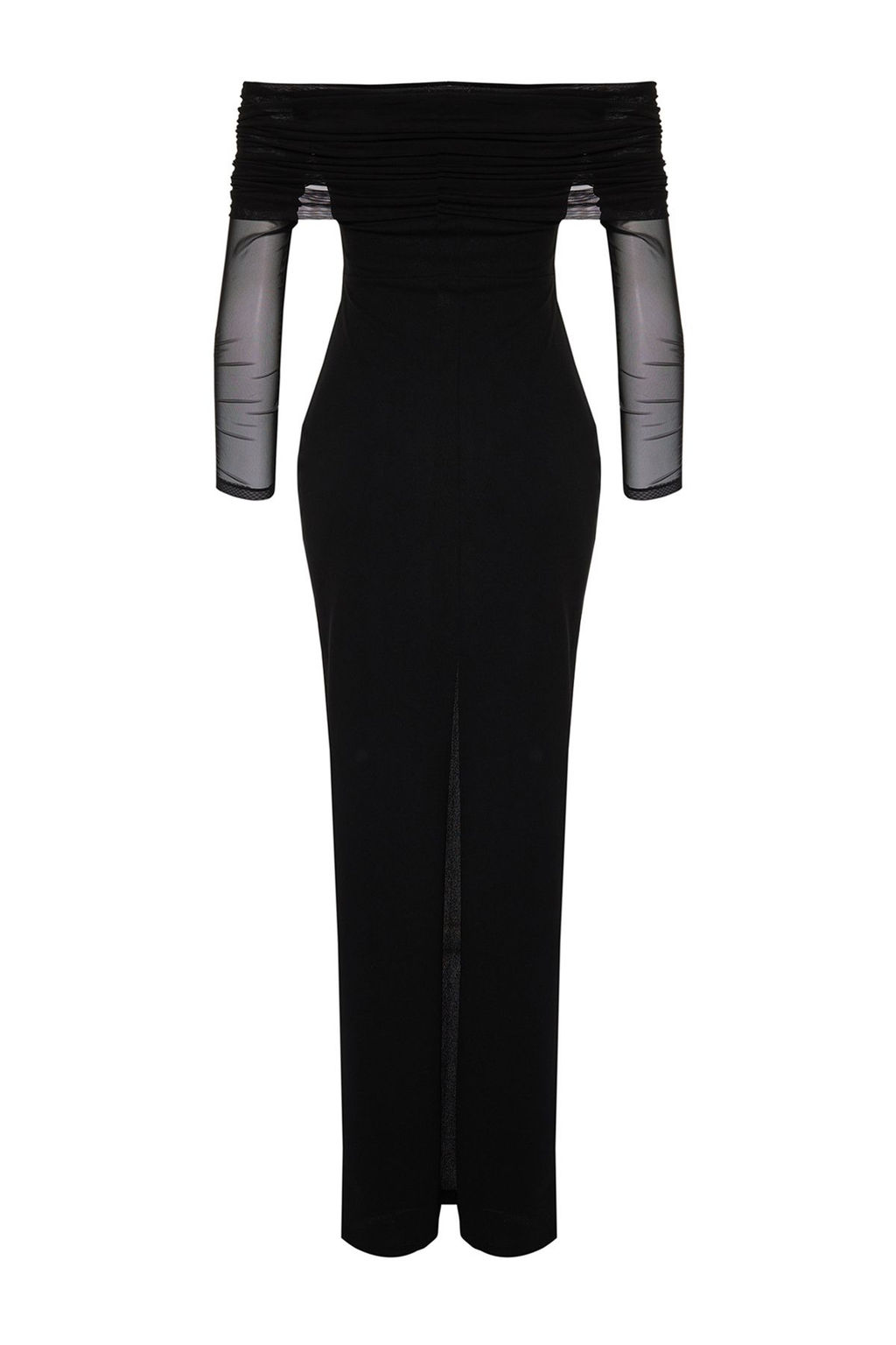 X Zeynep Tosun Siyah Orme Aksesuar ve Eldiven Detayl? Uzun Abiye & Mezuniyet Elbisesi TCLSS24AE00011 - Trendyolmilla фото 8