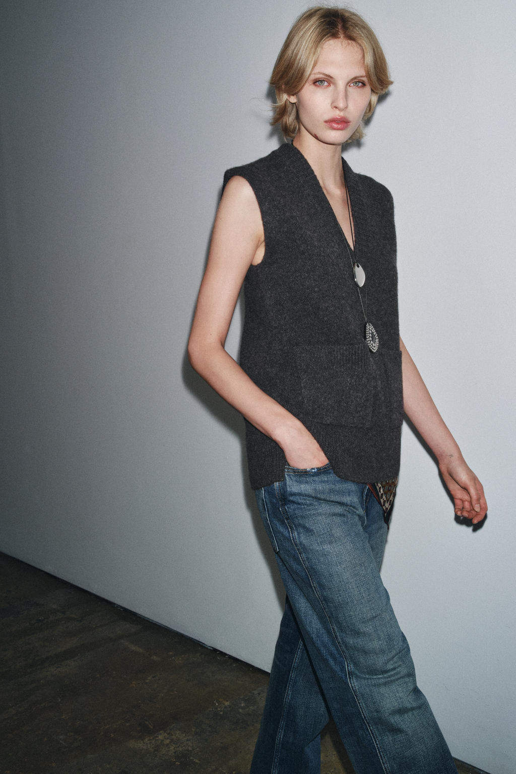 LONG WOOL WAISTCOAT