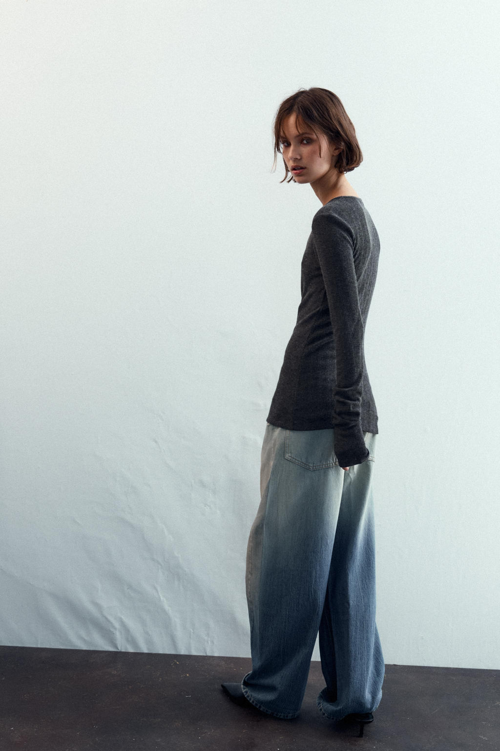 SOFT RIB T-SHIRT - Zara фото 4