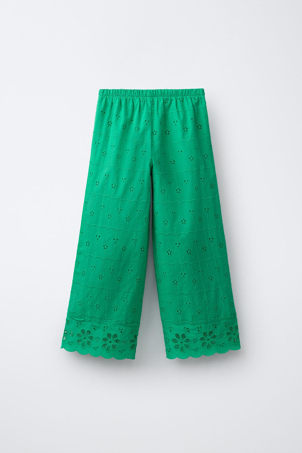 PANTAL?N WIDE LEG SCHIFFLY / Verde - Zara фото 2