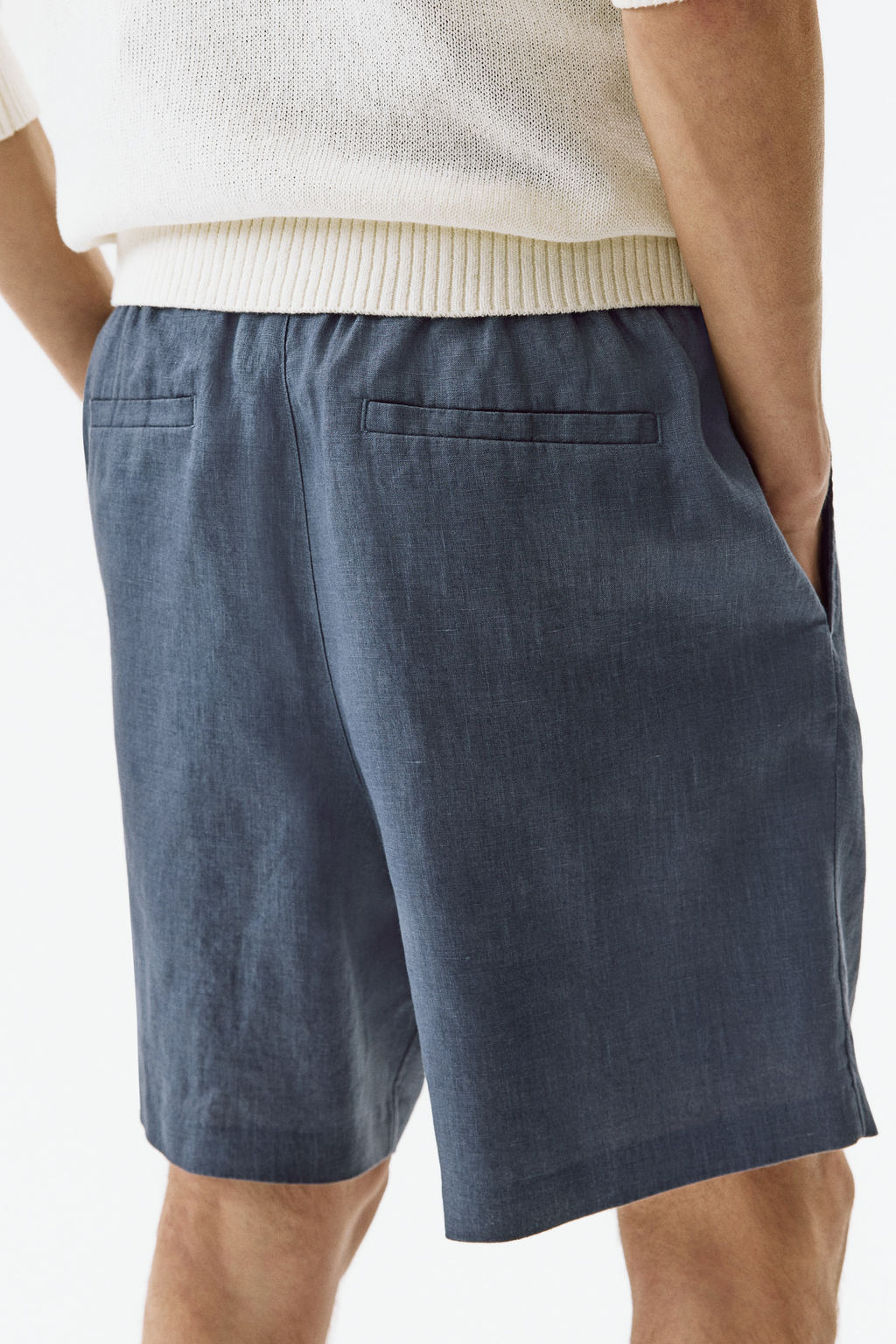Pantal?n corto de lino Relaxed Fit - H&m фото 11