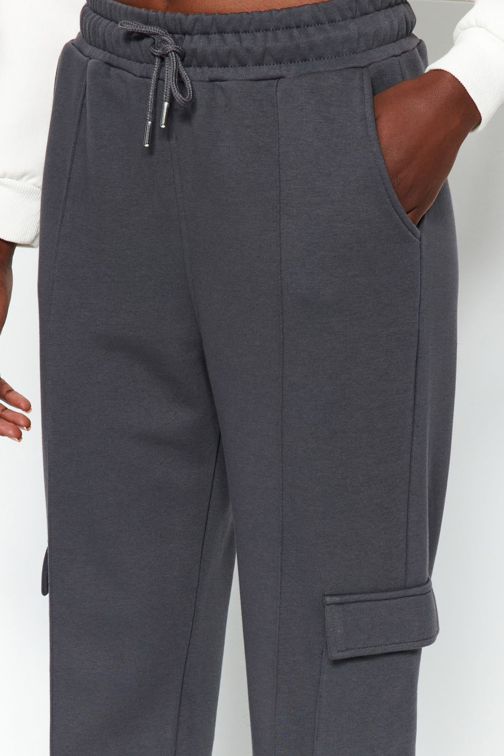 Antrasit Kargo Cepli Loose Jogger Kal?n Orme Esofman Alt? Pantolon TWOAW24EA00005 - Trendyolmilla фото 5