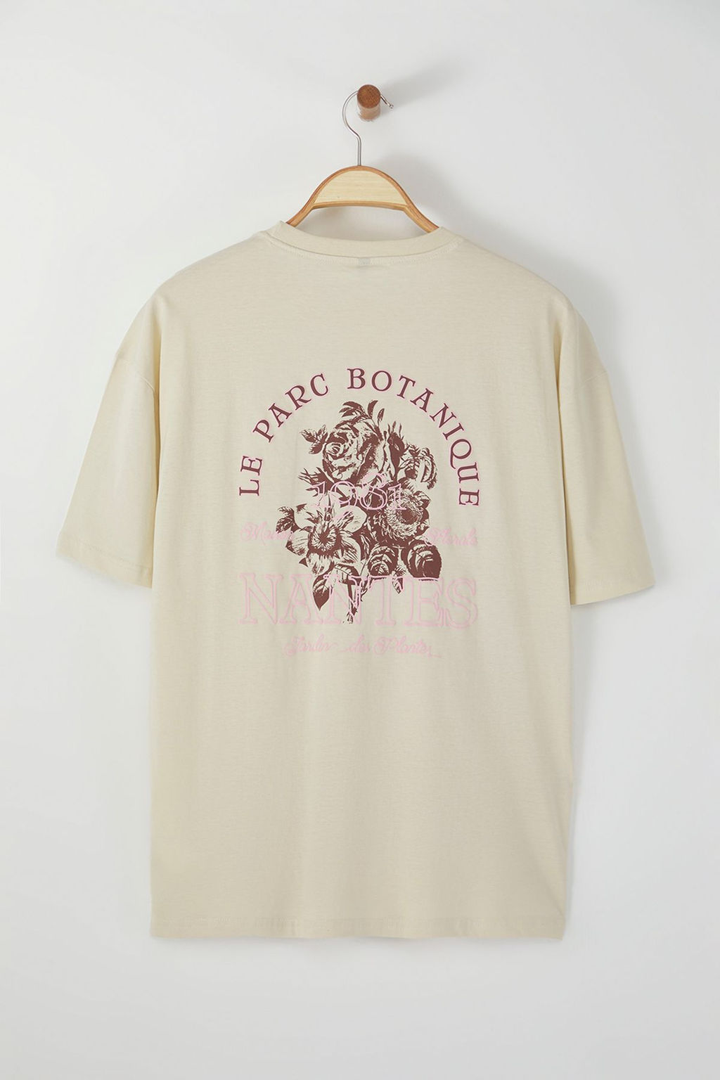 TRENDYOL MAN Lacivert Oversize/Genis Kesim S?rt Kabar?k Yaz? Bask?l? %100 Pamuklu T-shirt TMNSS24TS00052 - Trendyolmilla фото 21