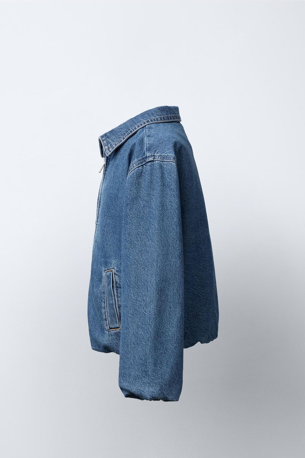 DENIM BOMBER JACKET - Zara фото 3