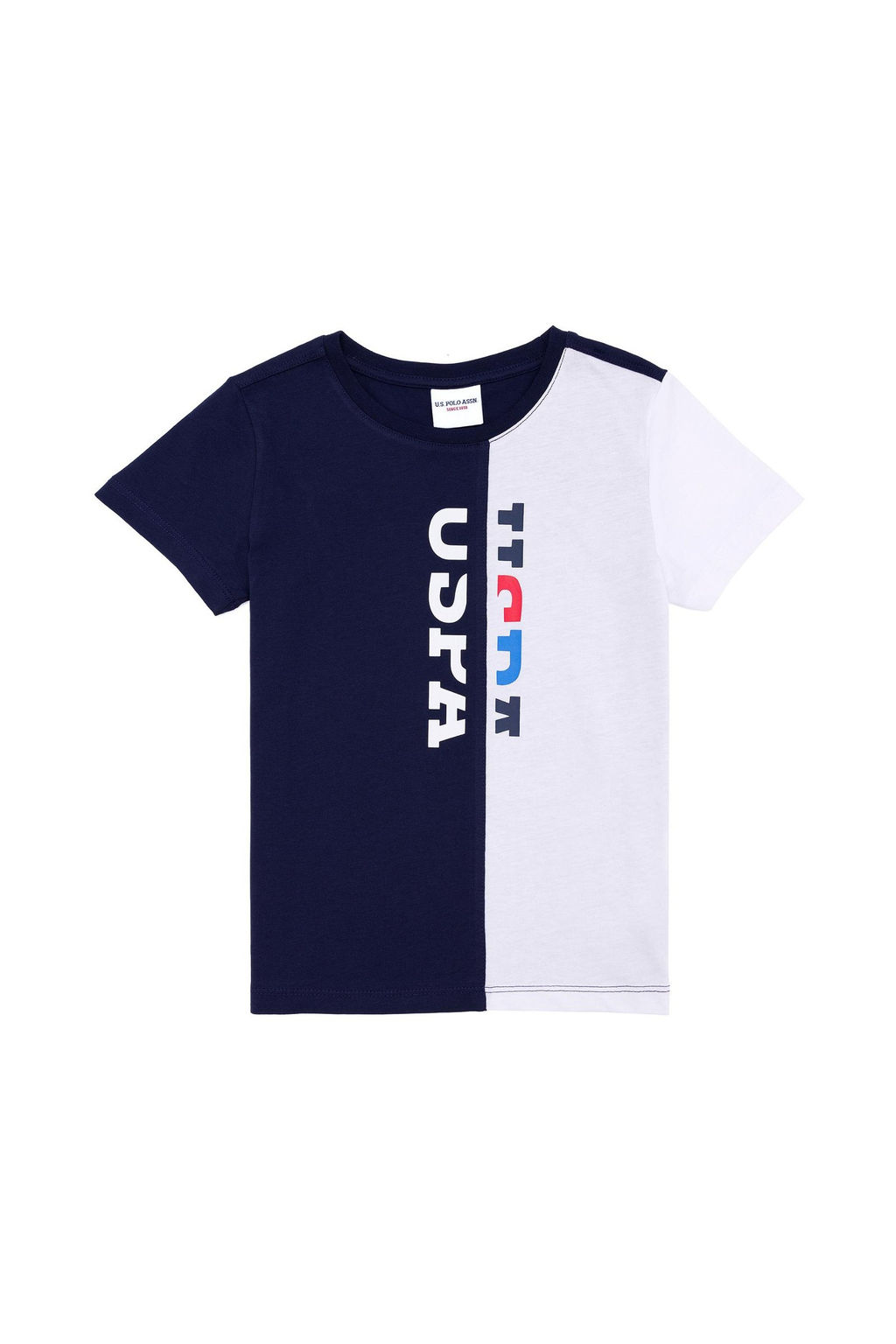 Детская темно-синяя футболка с круглым вырезом Неожиданная скидка в корзине - U.s. polo assn фото 4