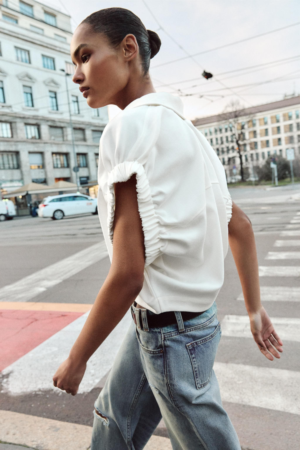 CAMISA SISA ANCHA / Crudo - Zara фото 5