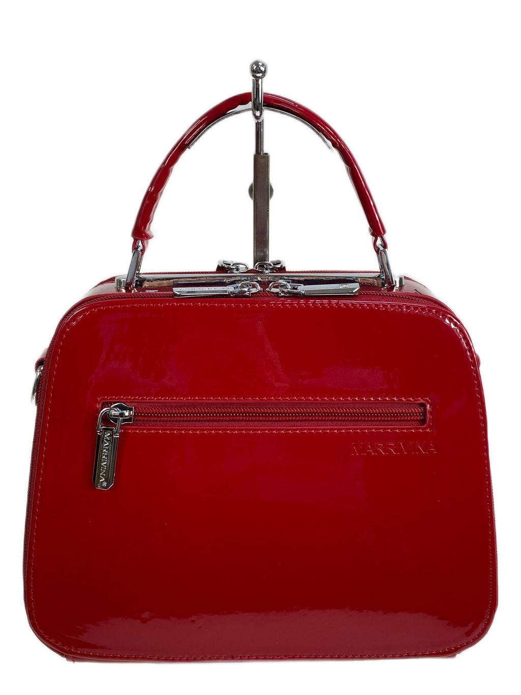 Женская сумка из искусственной кожи, цвет красный - Greta фото 2