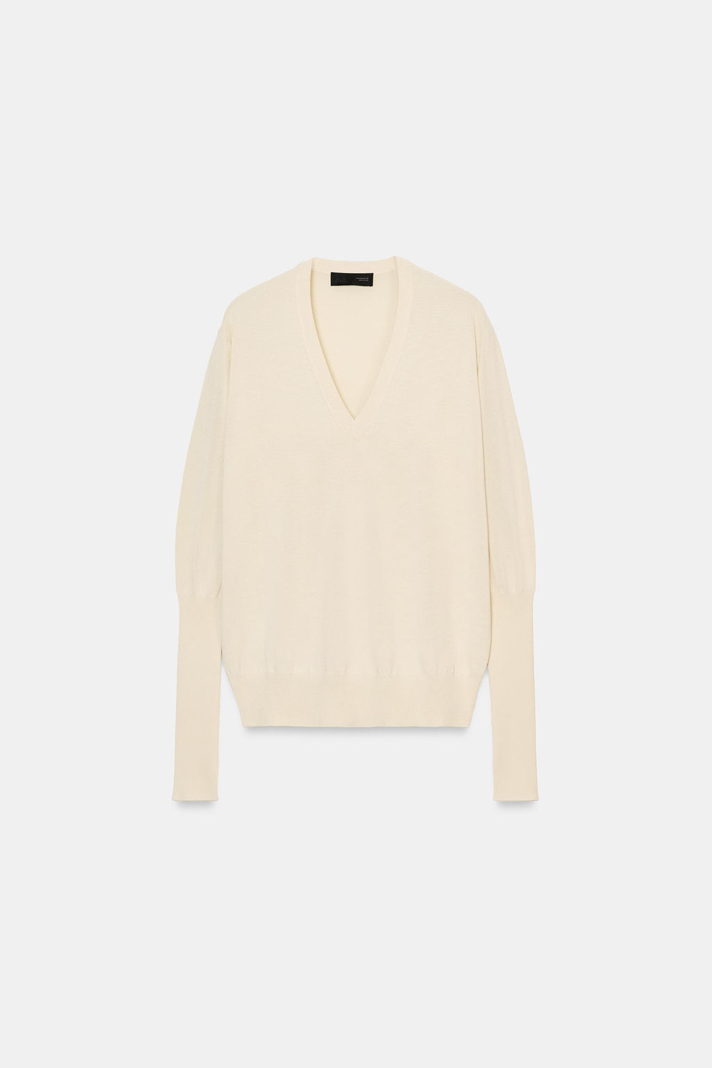 EXTRA-FINE KNIT V-NECK JUMPER - Zara фото 7