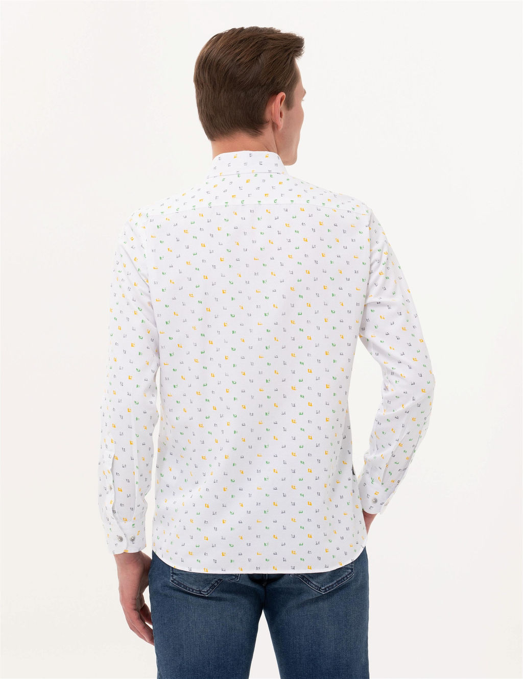 A__k Ye_il Slim Fit Uzun Kollu G_mlek - Pierre cardin фото 5