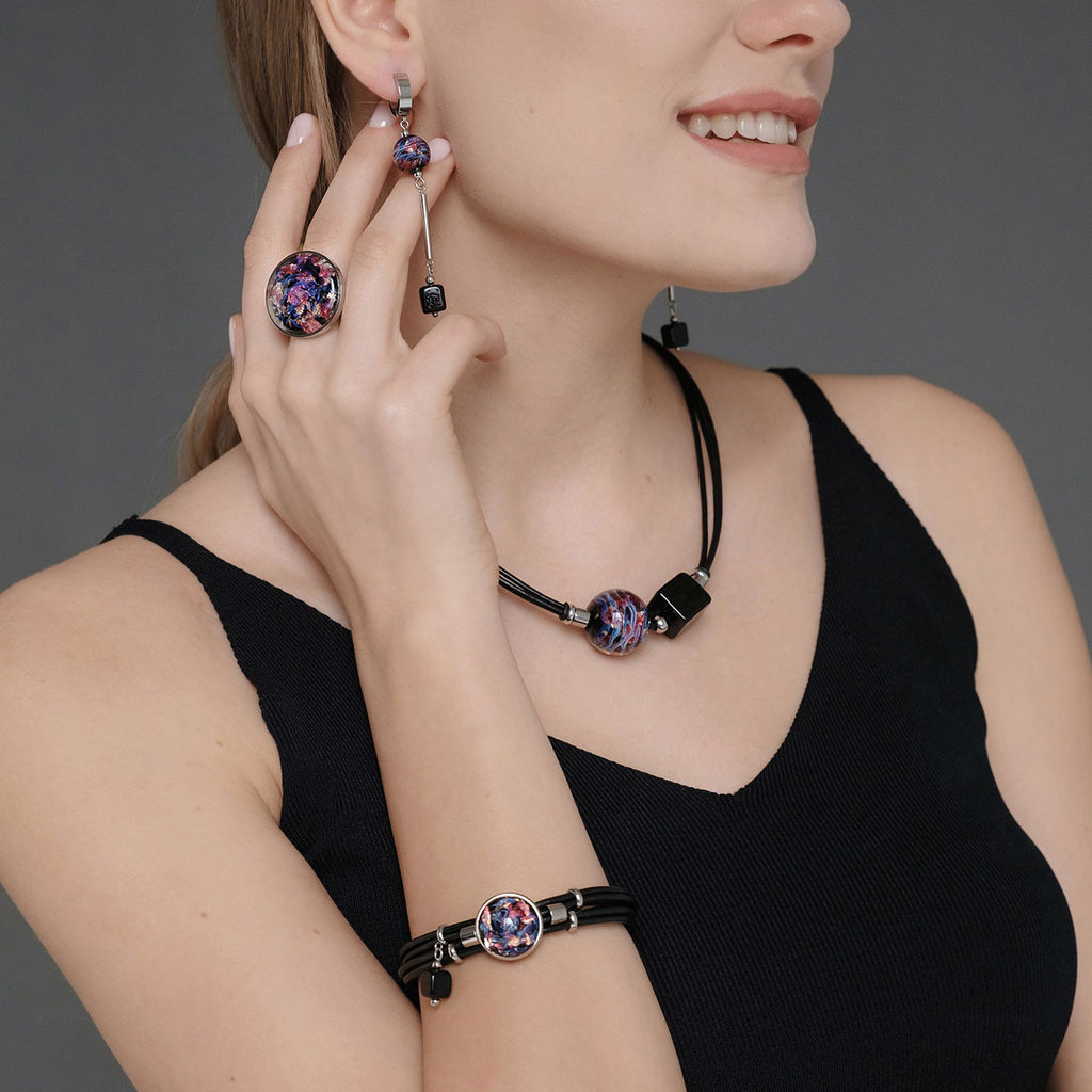 Серьги из муранского стекла DELIGHT LS3136 - Vloes фото 4