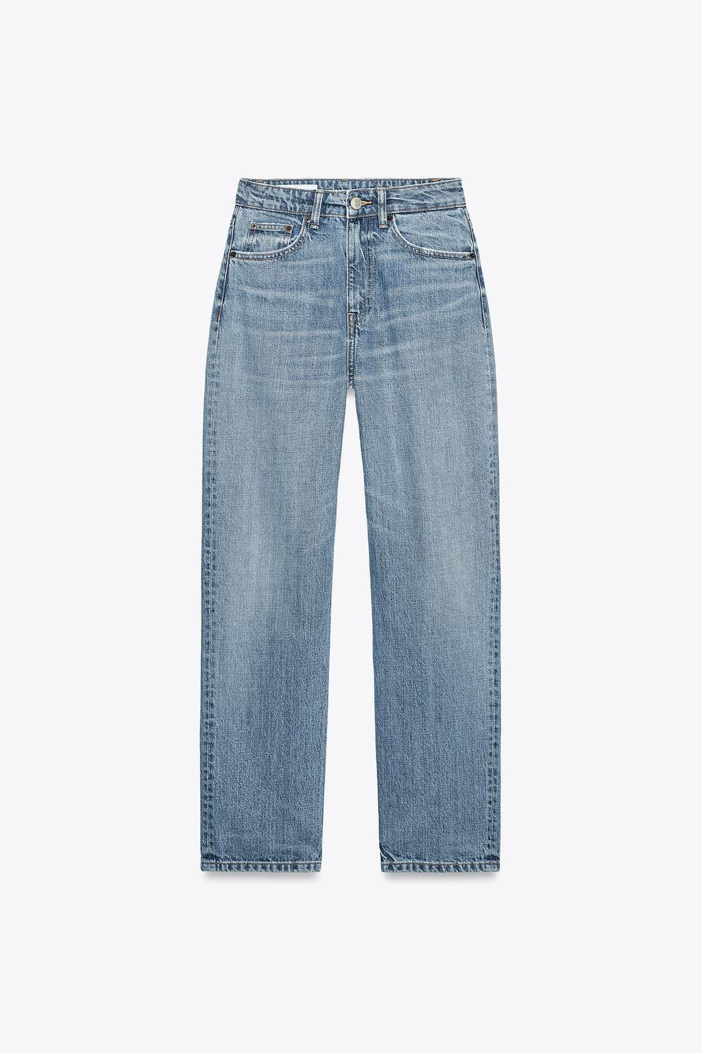 HIGH-RISE RIPPED MOM FIT JEANS - Zara фото 4