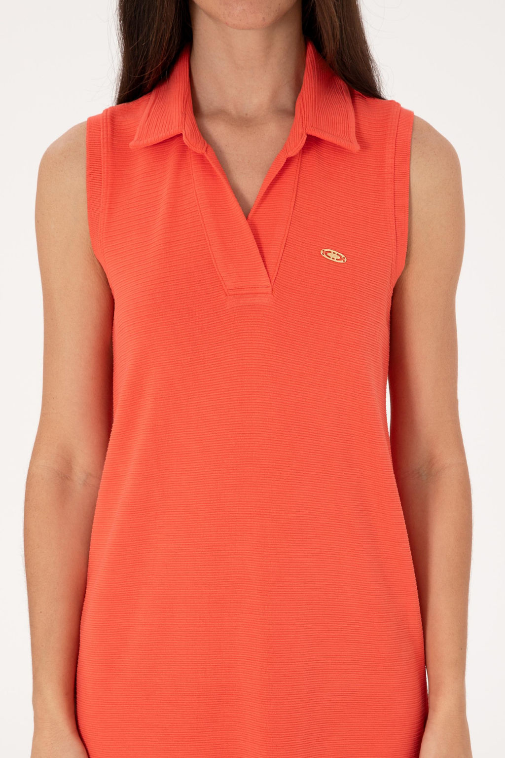 Kad_n K_rm_z_ Polo Yaka Midi Boy _rme Elbise Sepette S_rpriz _ndirim - U.s. polo assn фото 5