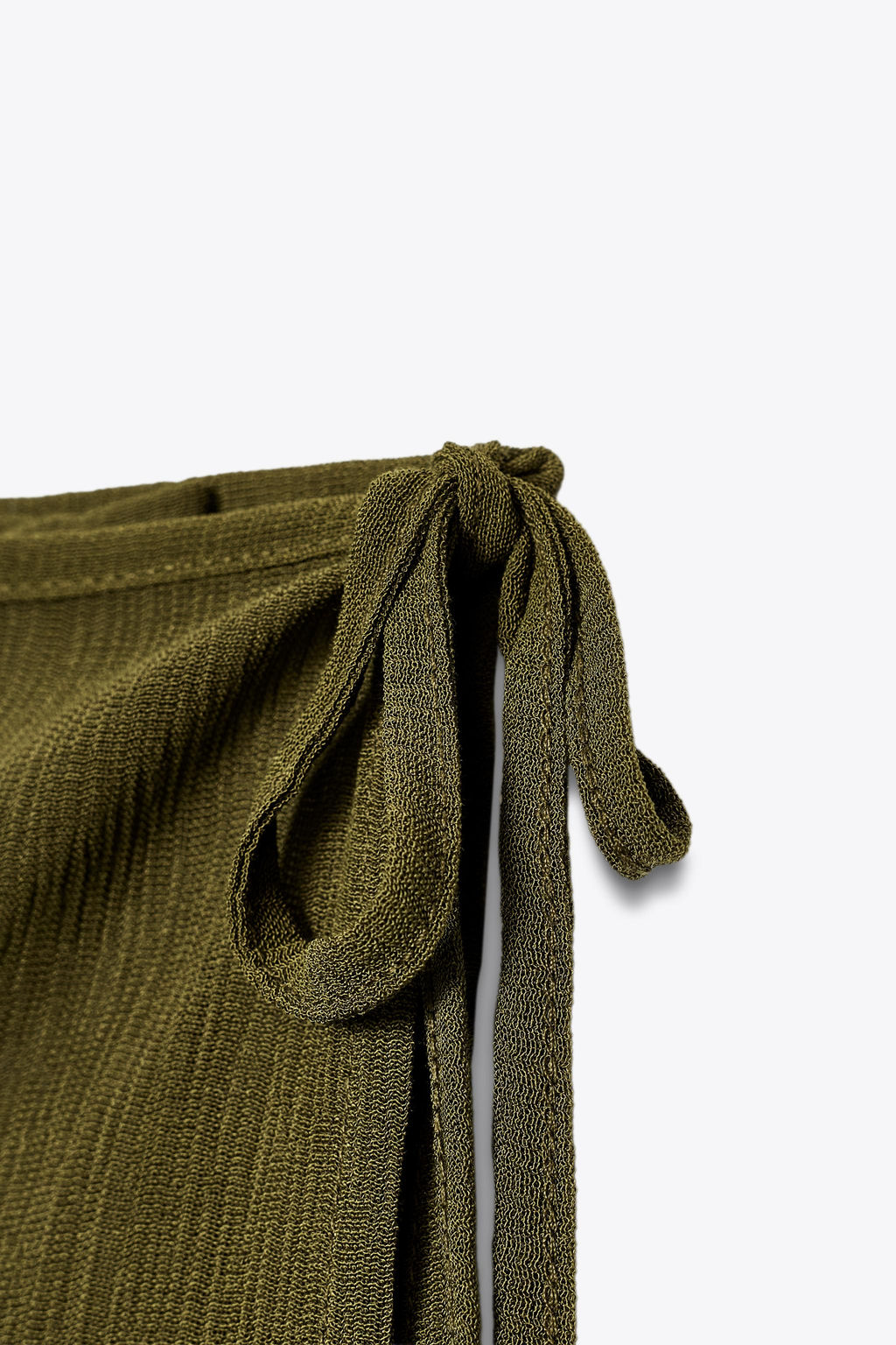 SEMI-SHEER TEXTURED SARONG SKIRT - Zara фото 14