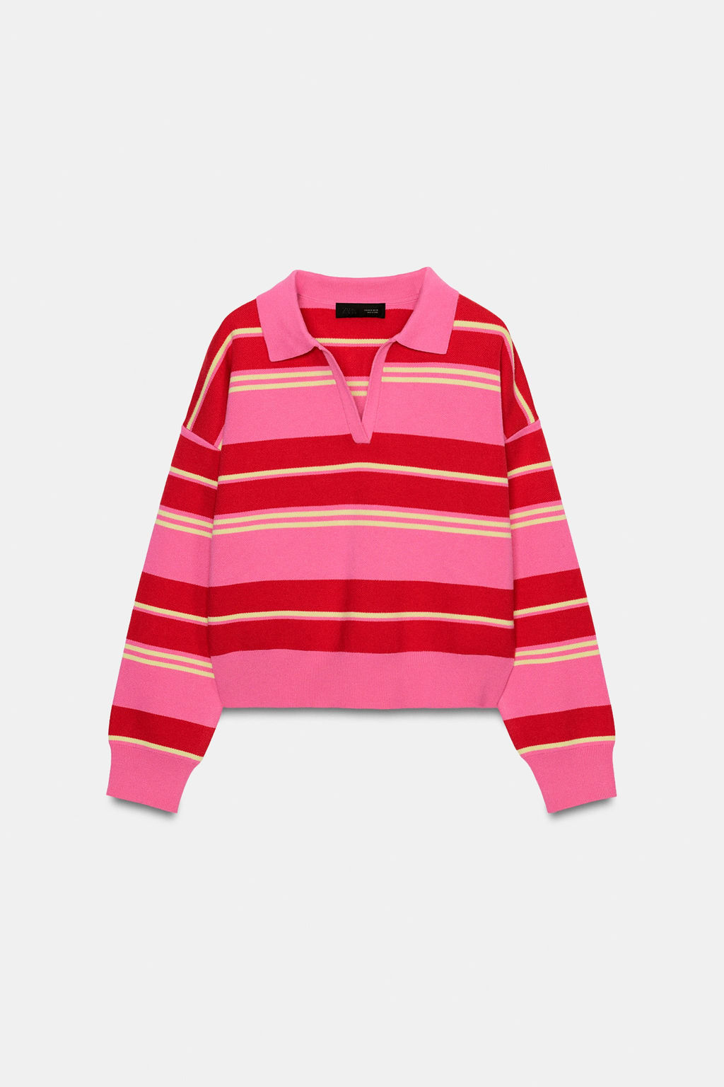 STRIPED KNIT POLO - Zara фото 18