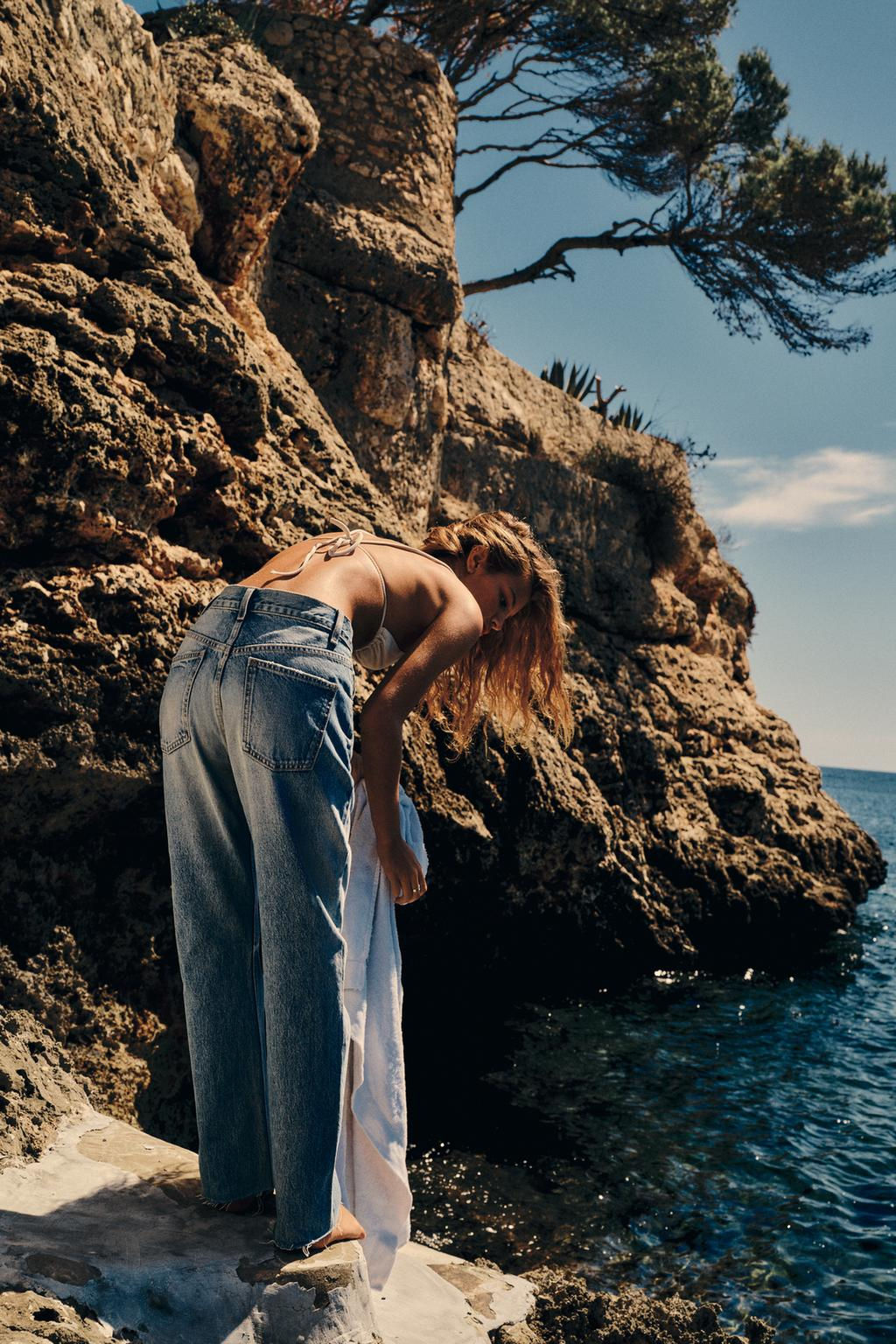 TRF STRAIGHT HIGH-WAIST JEANS - Zara фото 3