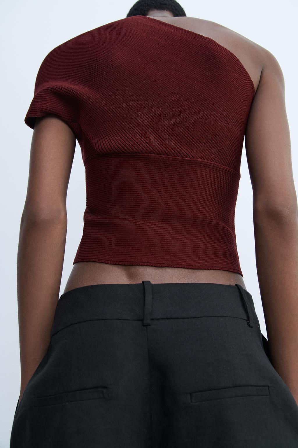 ASYMMETRIC KNIT TOP - Zara фото 9
