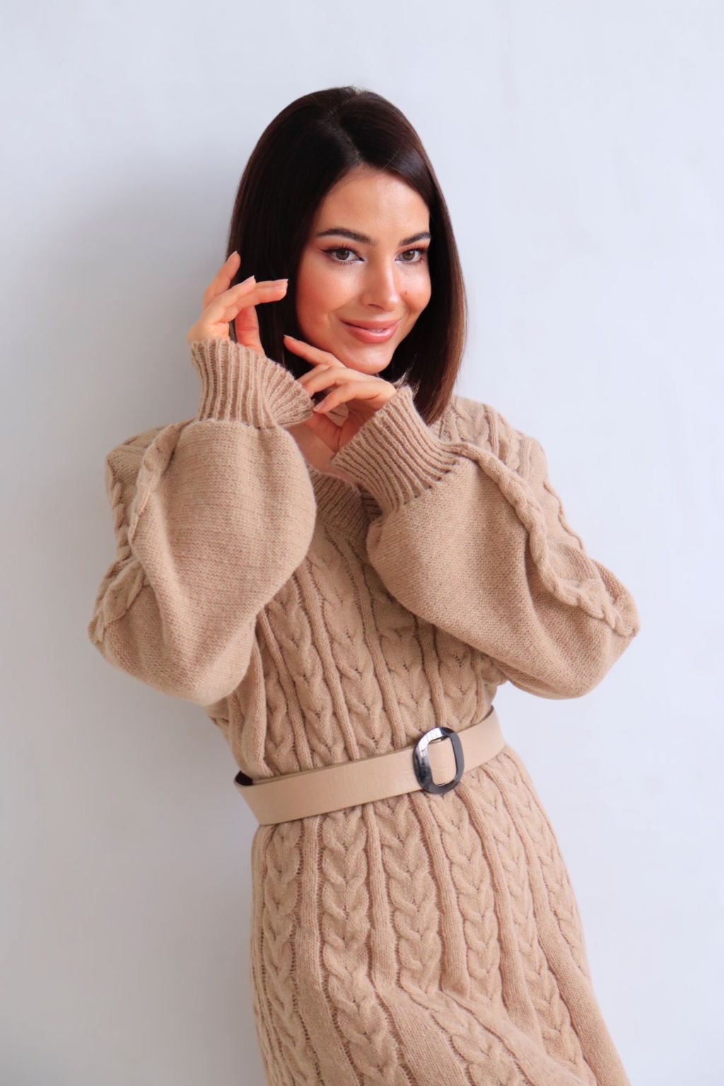 Martichelli Платье вязаное бежевое  фото 4