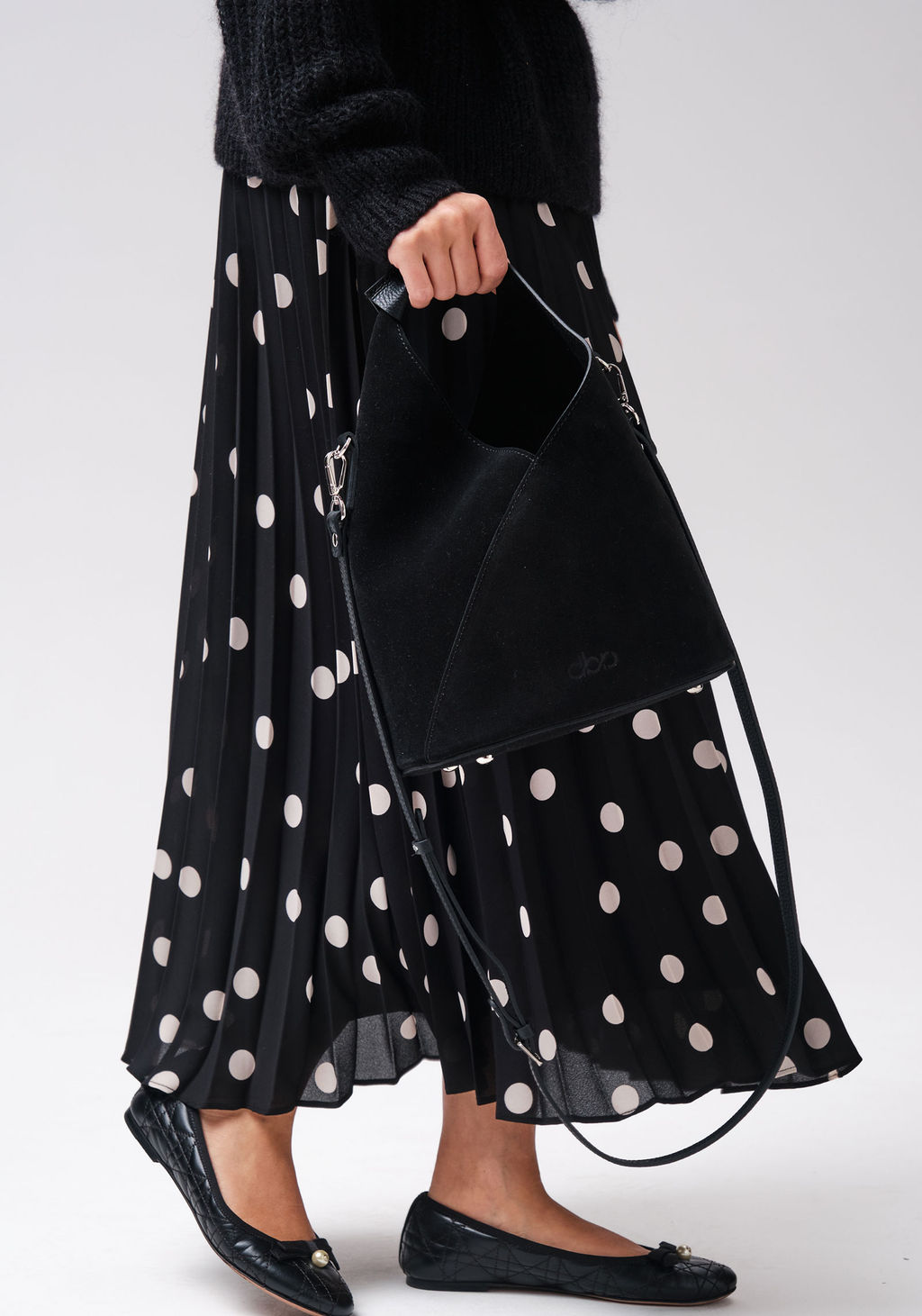 Замшевая сумка Rebecca DBR 31370 черный  фото 8