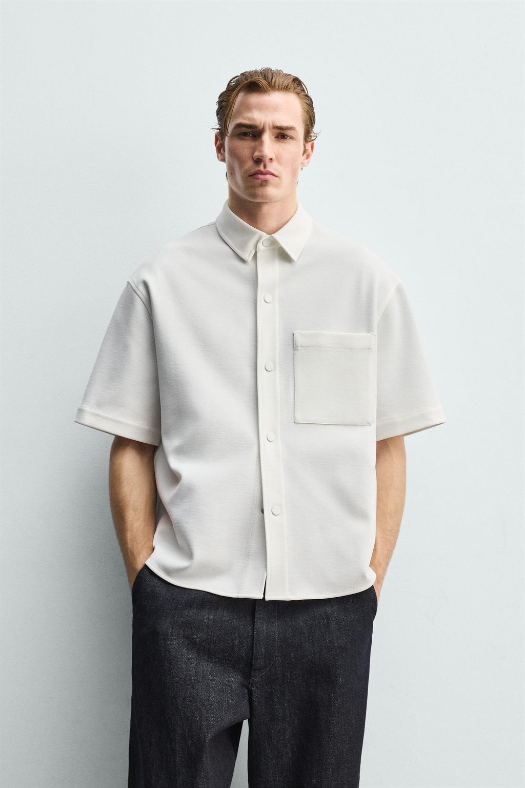 SOBRECAMISA CONFORT NON IRON / Blanco roto