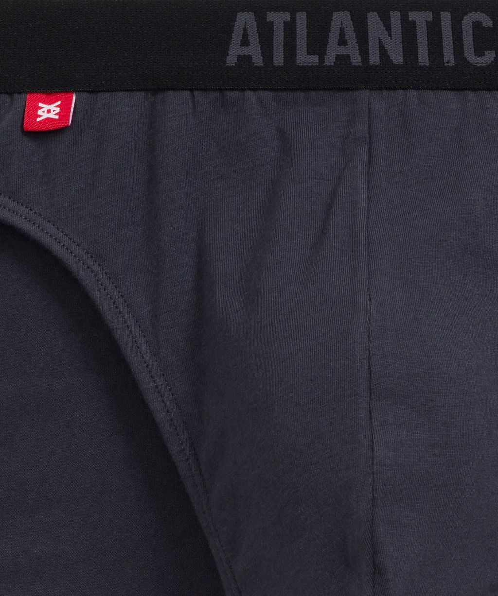 ATLANTIC 3MP-171 Трусы спорт Solid Tennis - набор 3 шт. черный + графитовый + голубой  фото 6