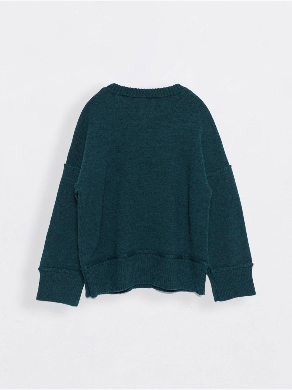 CONTE Oversize-джемпер из пряжи с мериносовой шерстью LDK 113 emerald - Conte elegant фото 3