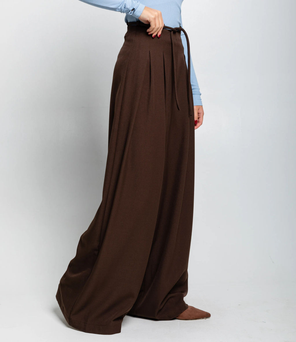 Брюки #КТ16301-2, коричневый