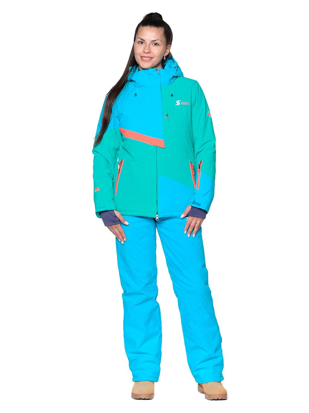 Костюм B-8777 Джинсовый - Snow headquarter фото 18