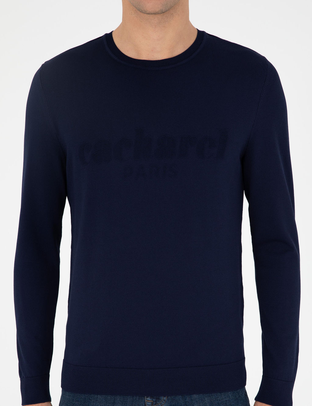 Темно-синий зауженный свитер - Cacharel фото 6