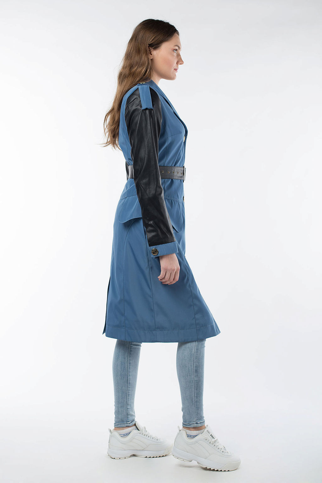 03-1710 Плащ женский (пояс) - El podio фото 9