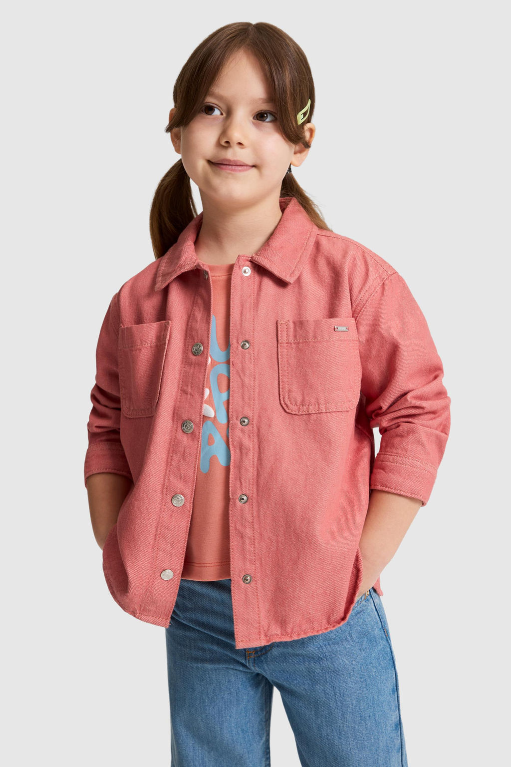 K_z _ocuk Pembe Jean G_mlek