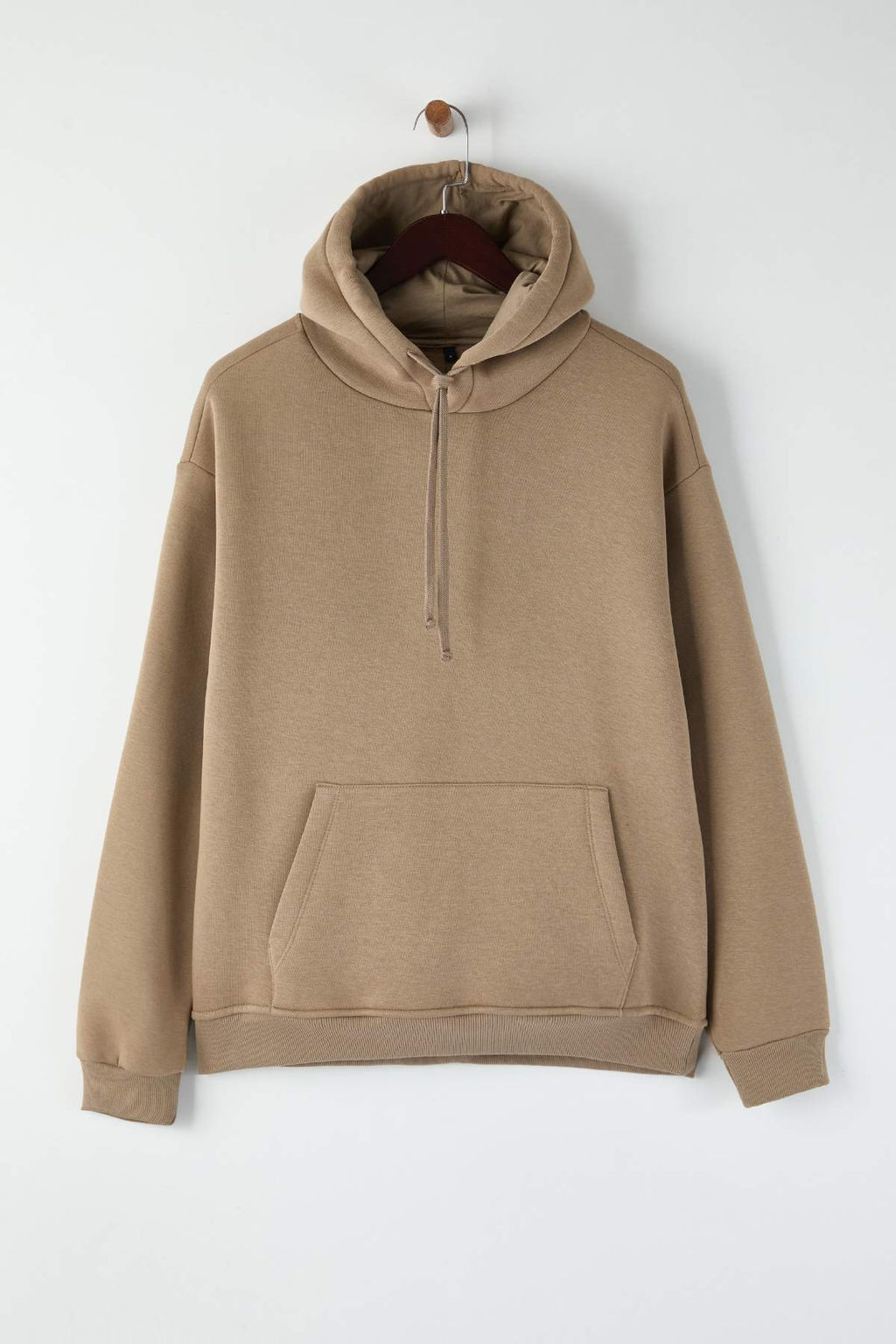 TRENDYOL MAN Beyaz Oversize/Genis Kesim Kapusonlu Etiketli Ici Polar/S?cak Tutan Sweatshirt TMNAW21SW2005 - Trendyolmilla фото 83