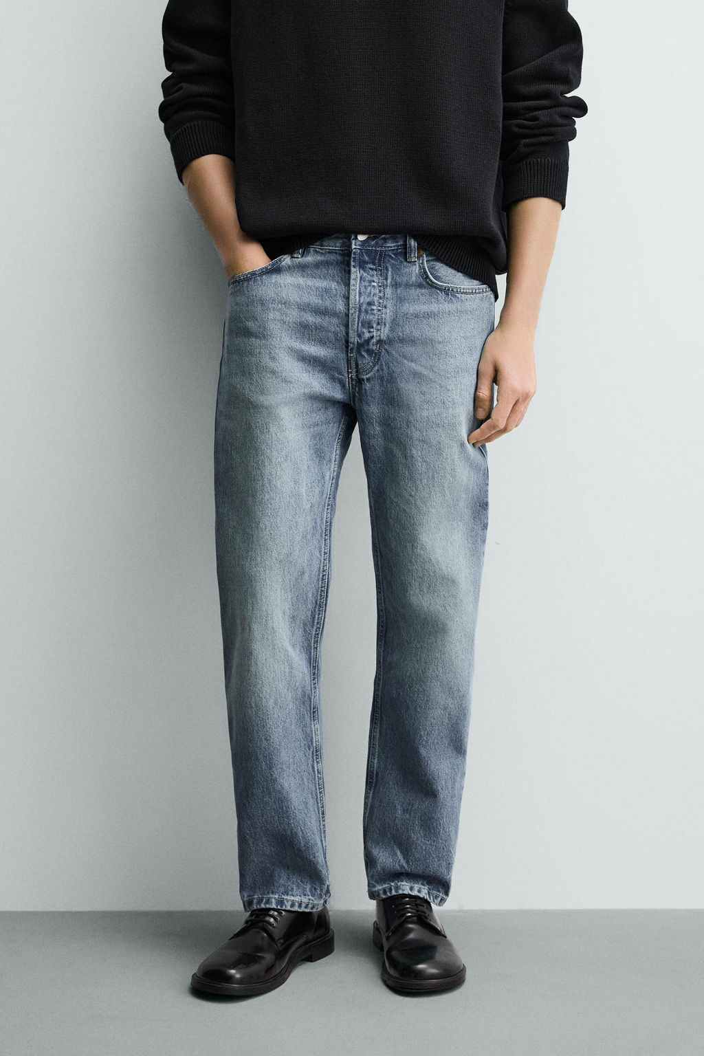 JEANS REGULAR FIT / Azul medio - Zara фото 11