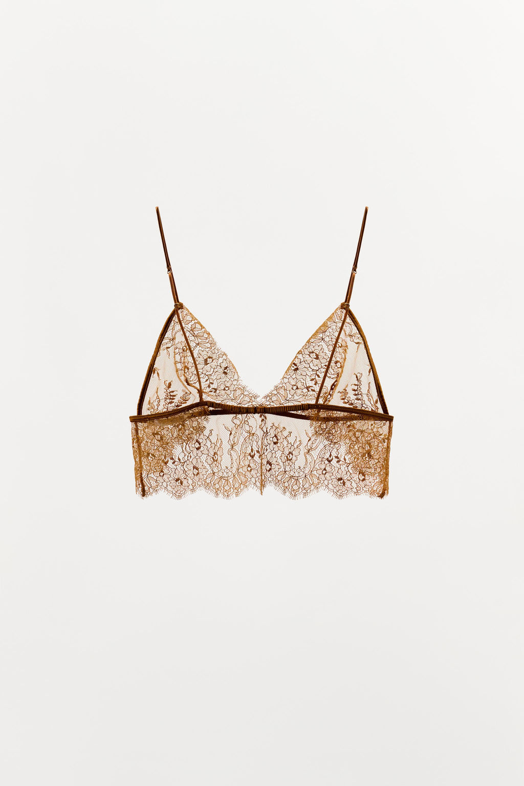 LACE TRIANGLE BRALETTE - Zara фото 4