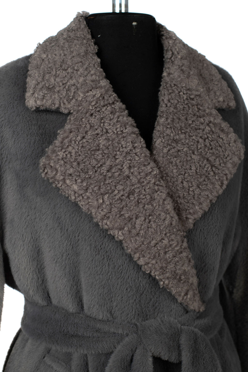 02-3192 Пальто женское утепленное (пояс) - El podio фото 11